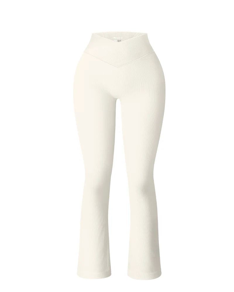 Women's Yoga Pants Flare Leggings Waist Cinching Breathable