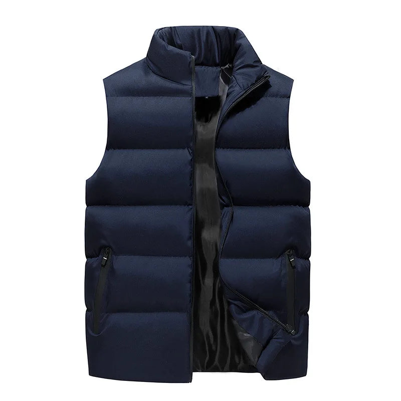 Soft Padded Mens Waistcoat Windproof Winter Vest Outer