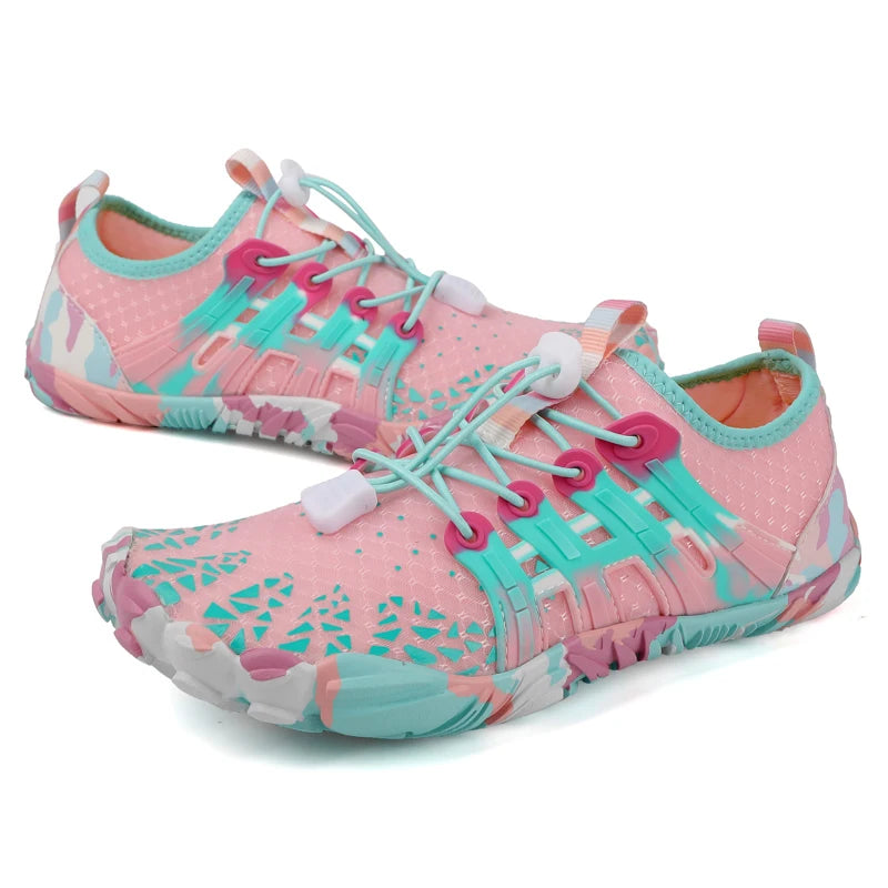 Aqua Five Finger Water Shoes For Hiking Fishing Swimming