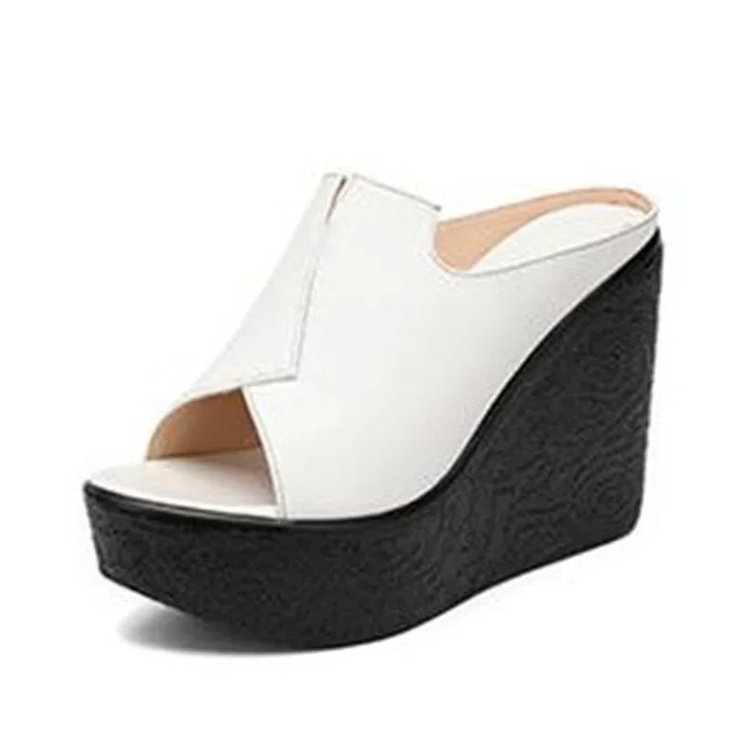 Yaerni High Heel 11cm Wedges Sandals Open Toe Women