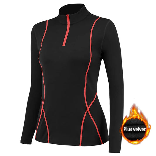 Women Long Sleeve Yoga Tops Push Up Running Gym Wear