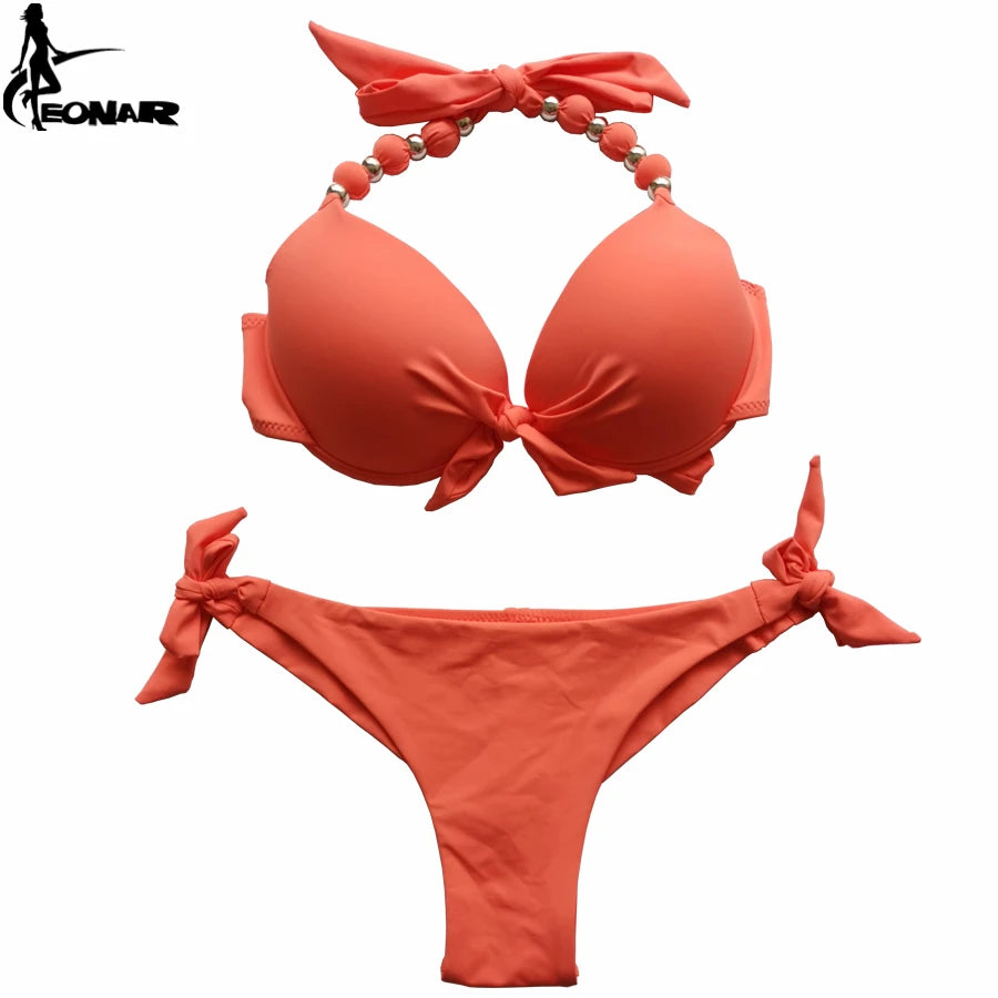 EONAR Push Up Bikini Women Bandage Swimsuits Brazilian Cut