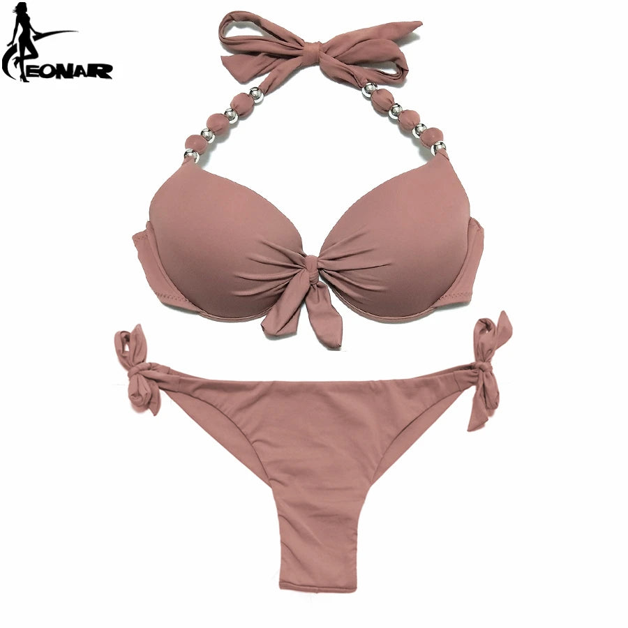 EONAR Push Up Bikini Women Bandage Swimsuits Brazilian Cut