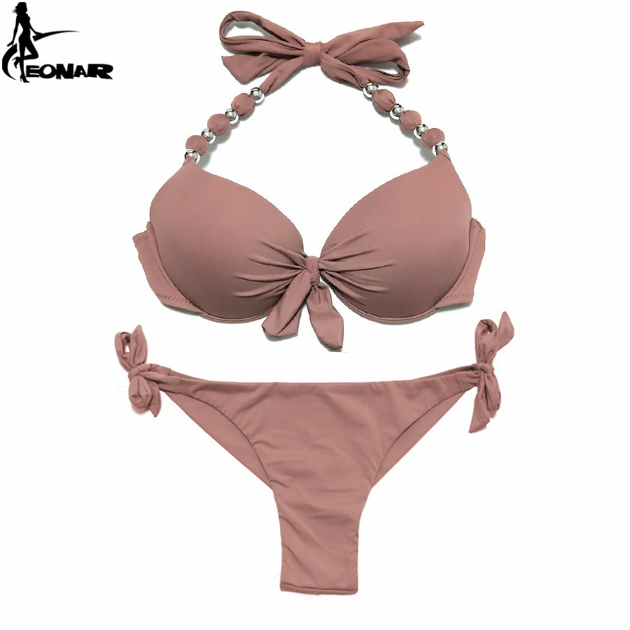 EONAR Push Up Bikini Women Bandage Swimsuits Brazilian Cut