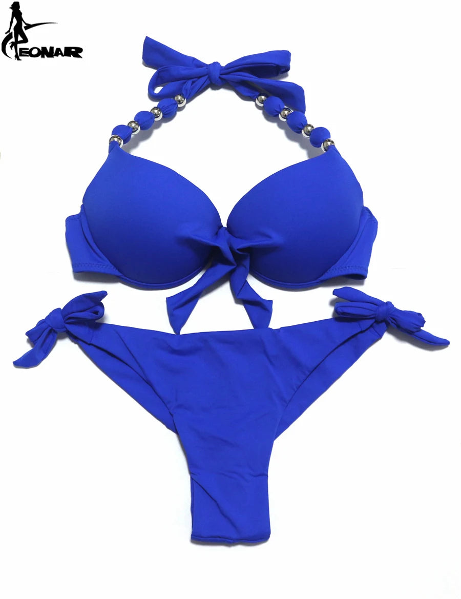 EONAR Push Up Bikini Women Bandage Swimsuits Brazilian Cut