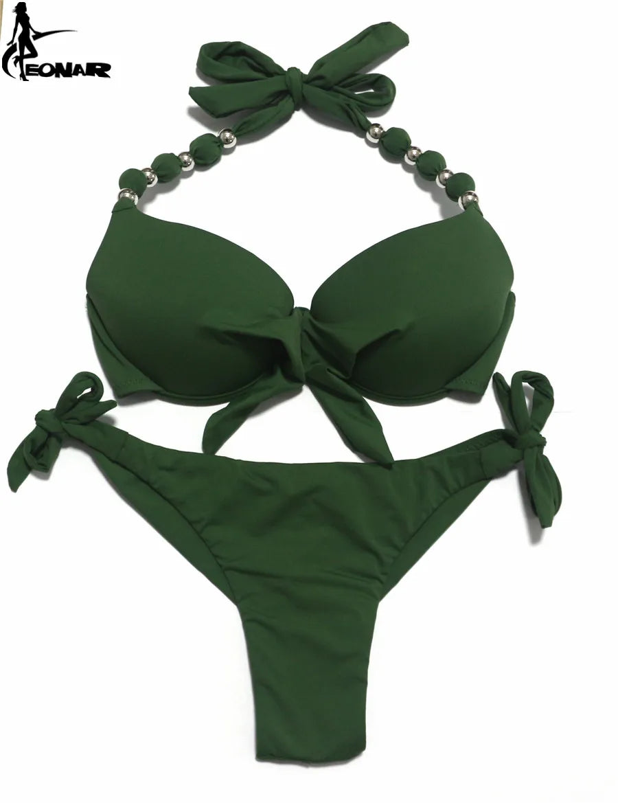 EONAR Push Up Bikini Women Bandage Swimsuits Brazilian Cut