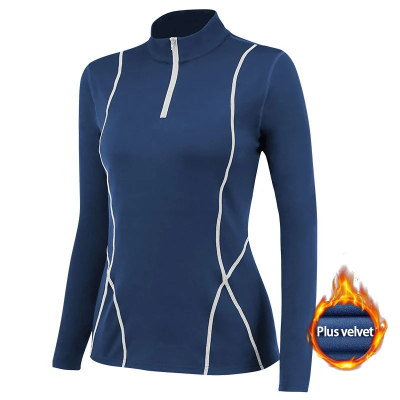 Women Long Sleeve Yoga Tops Push Up Running Gym Wear