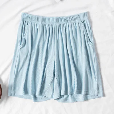 Thin Summer Loose Shorts Elastic Waist Pajama Pants