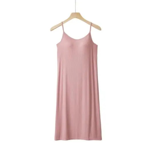 Sexy Modal Cotton Nightdress With Sling Bra Sleepwear