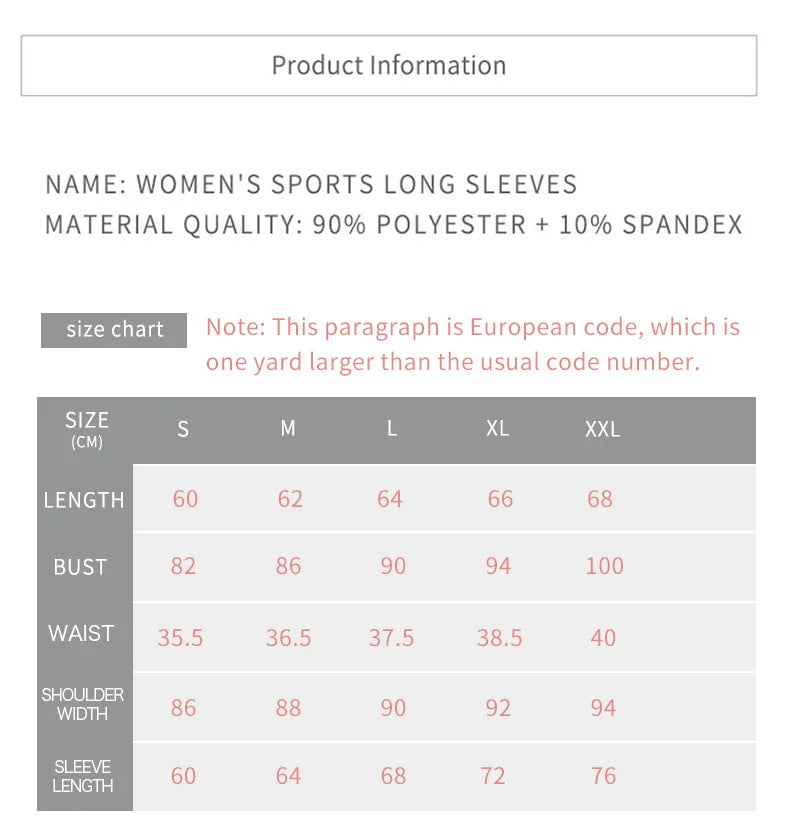 Women Long Sleeve Yoga Tops Push Up Running Gym Wear