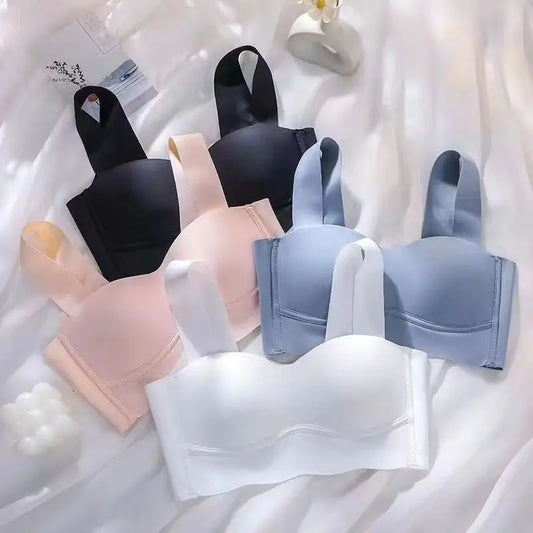 Wireless Ice Silk Comfort Bra One Piece Bralette Push Up