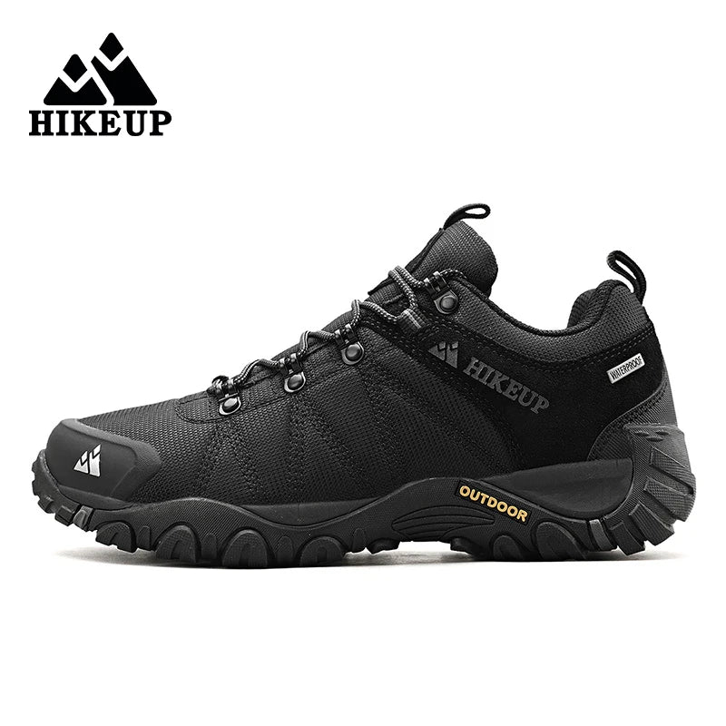 HikeUp Men Hiking Shoes Splashproof Outdoor Wear Resistant