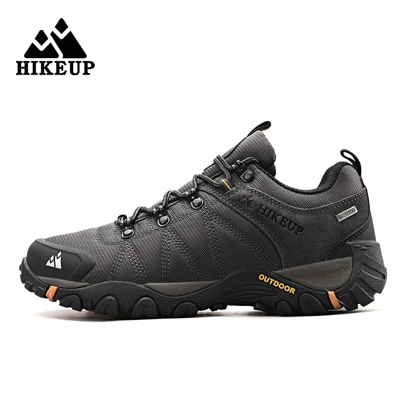 HikeUp Men Hiking Shoes Splashproof Outdoor Wear Resistant