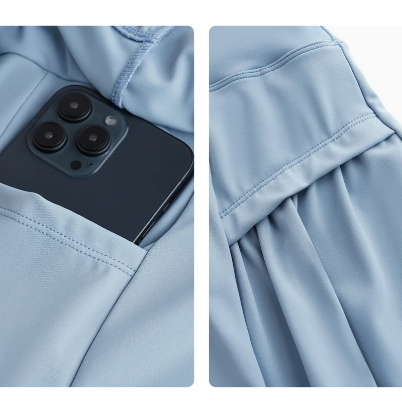 DRUR 2 Piece Tennis Skirt Set Women Summer Sports Outfit