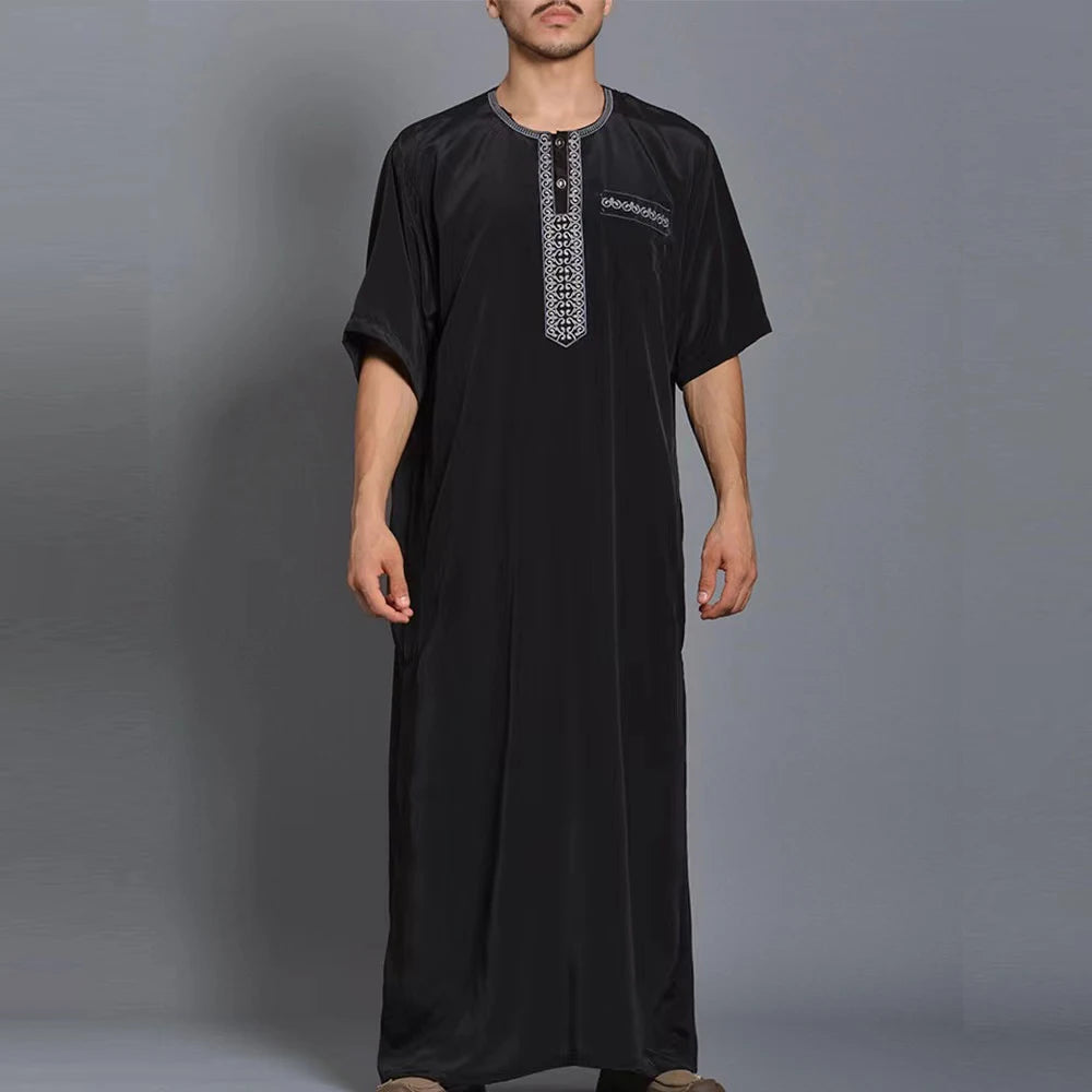 Moroccan Mens Traditional Boubou Jalabiya Thobe Ramadan