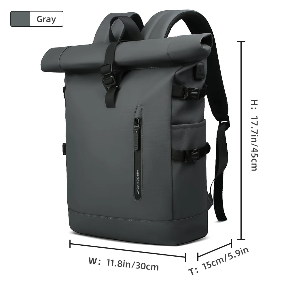 Expandable Travel Backpack For Men 15.6 Inch Laptop USB Port