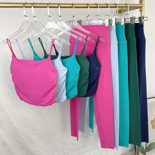 Women 2 Piece Yoga Set Sports Bra Leggings Tracksuit