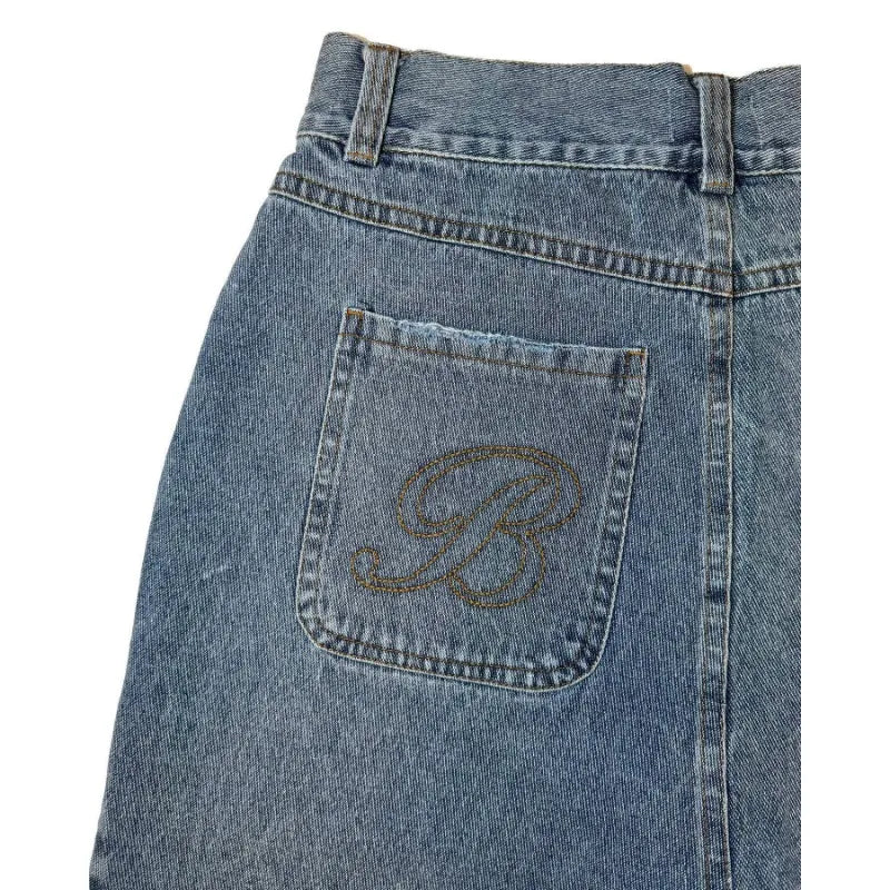 Deeptown Y2k Vintage Denim Shorts Women Baggy HipHop