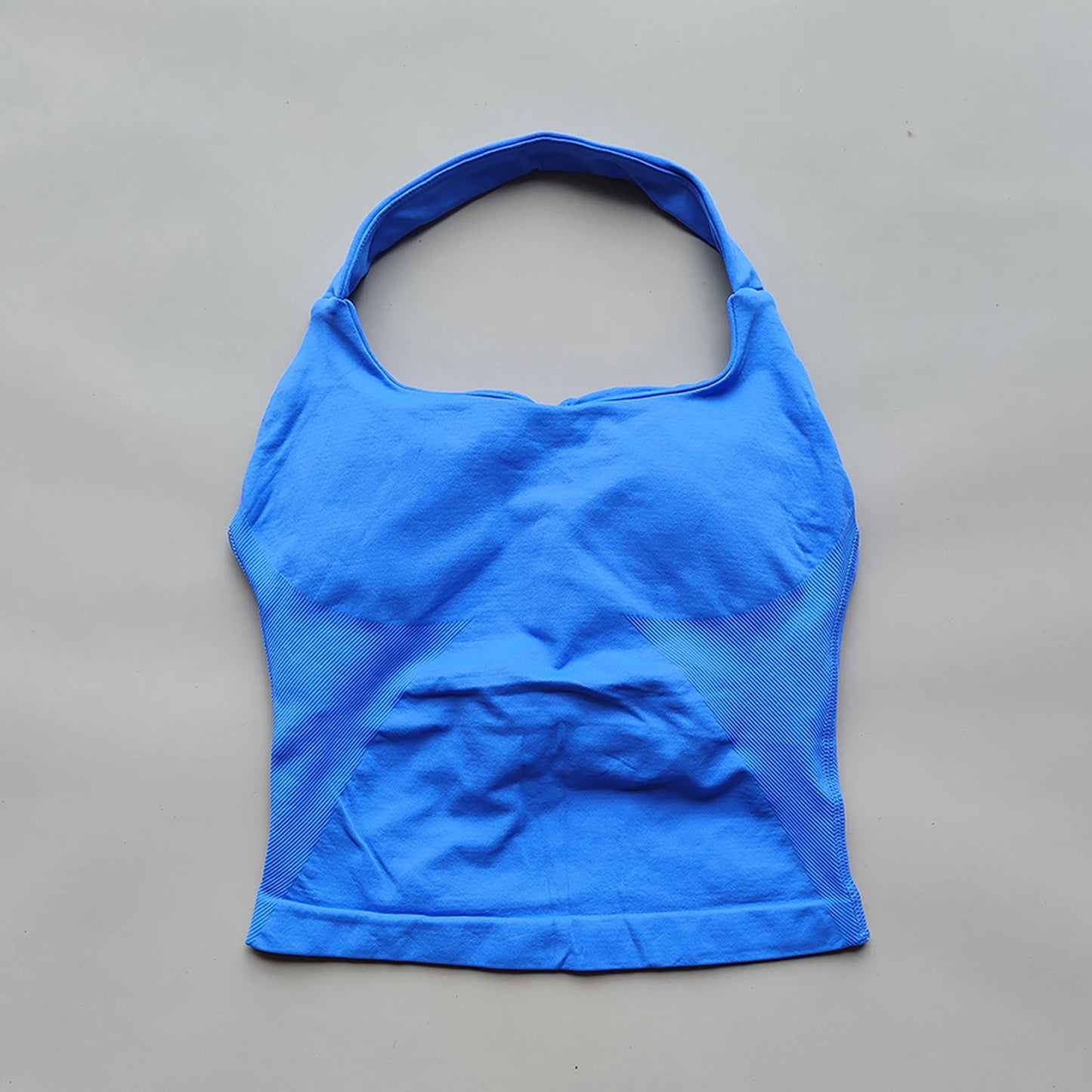 No Logo Womens Halter Top And Shorts Yoga Set Activewear