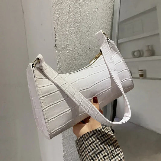 Retro Alligator Pattern Small PU Leather Handbags For Women