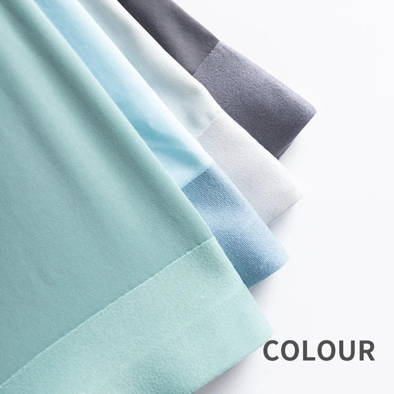 MiiOW Ice Silk Men Boxer Underwear 3Pcs Seamless Trunks