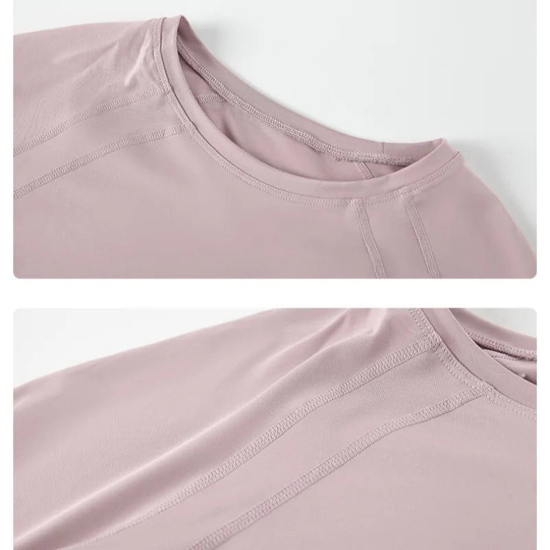 Drur Women Long Sleeve Yoga Shirt Quick Dry Top Breathable