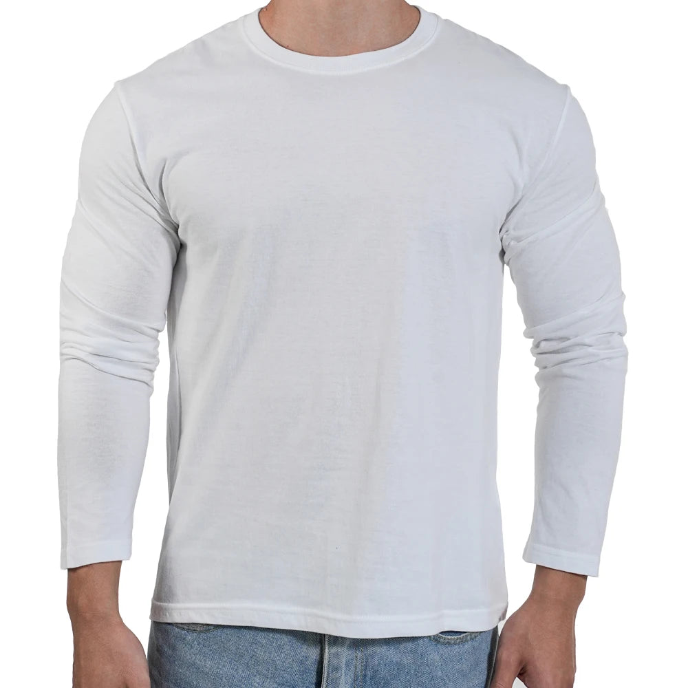 Men's Cotton Long Sleeve T Shirt Classic Fit For Everyday