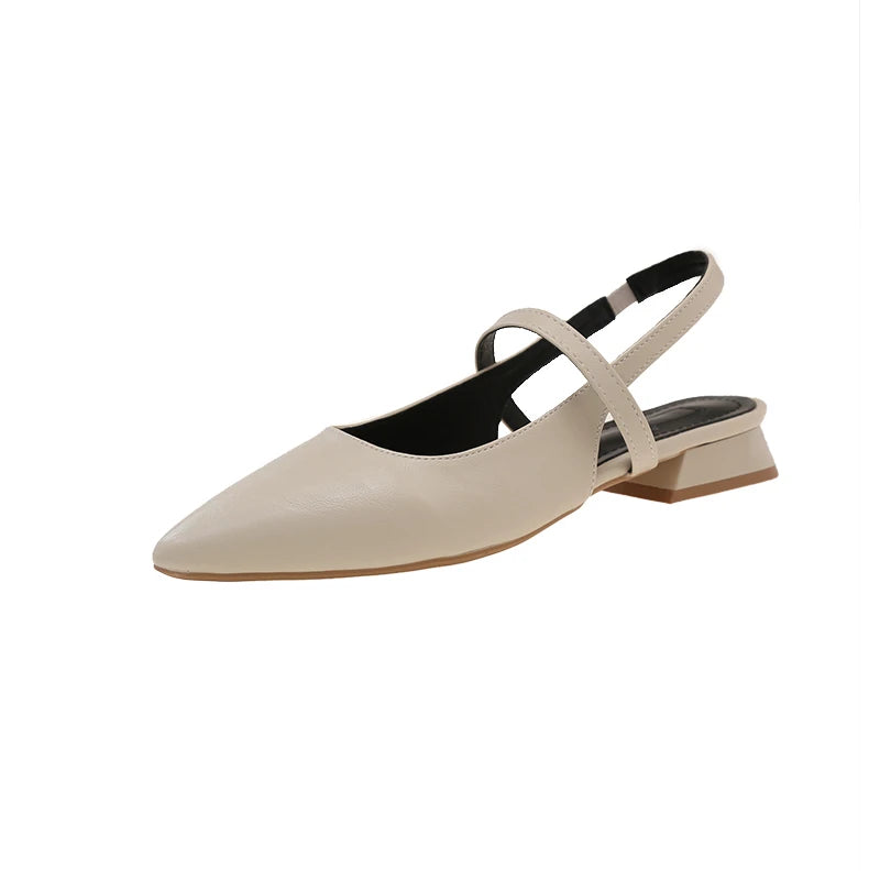 Women Patent Leather One Line Buckle Strap Cat Heel Sandals