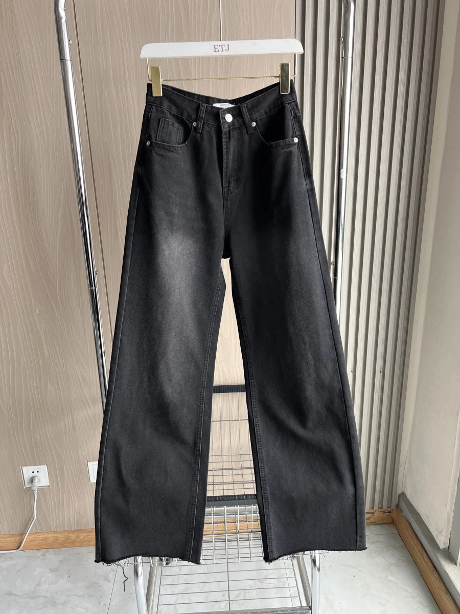 Traf Wide Leg High Waisted Jeans For Women Five Pockets