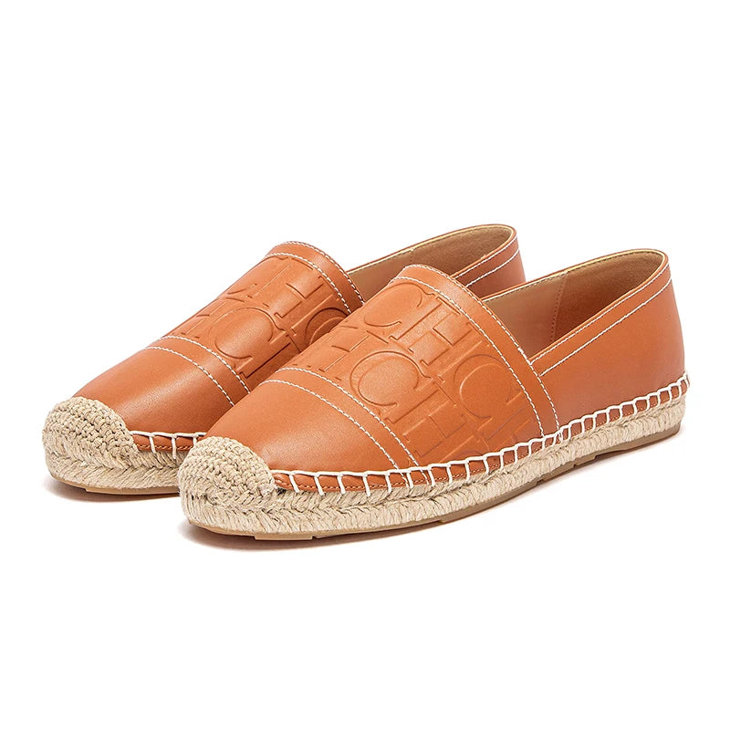 CHCH Womens Beach Shoes 2025 Handmade Hemp Bottom Flats