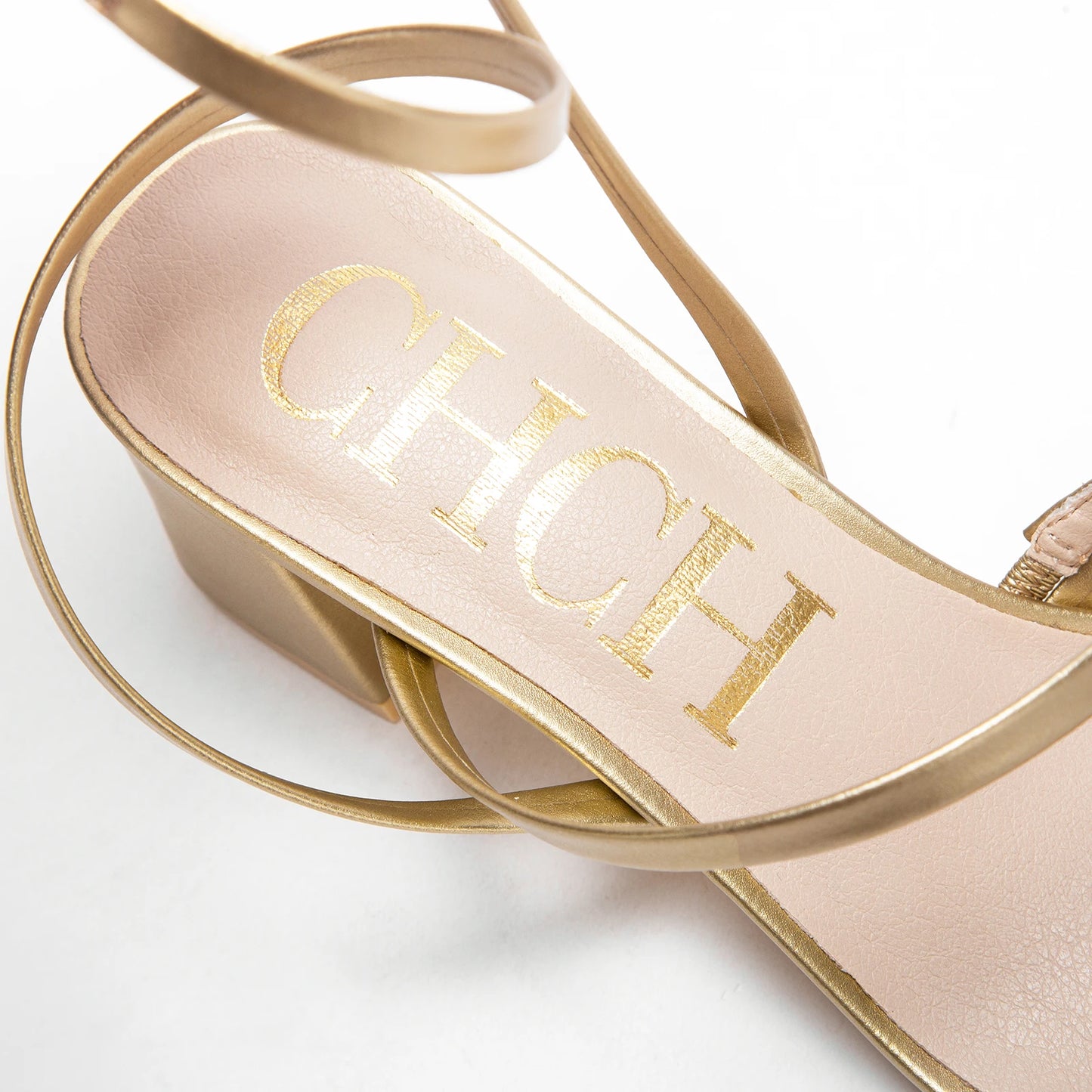 CHCH Womens High Heels 6 Cm Black Strap Casual Shoes