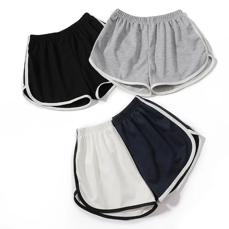 Women Elastic Shorts Loose Fit Quick Dry Running Fitness