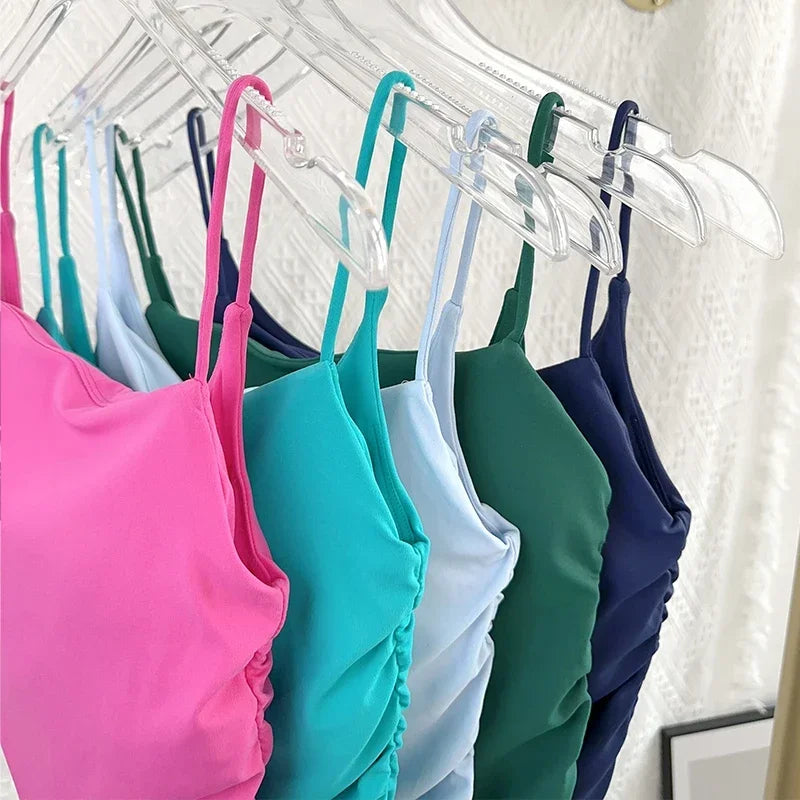 طقم يوغا من قطعتين للنساء حمالة صدر رياضية سروال ضيق بدلة رياضية