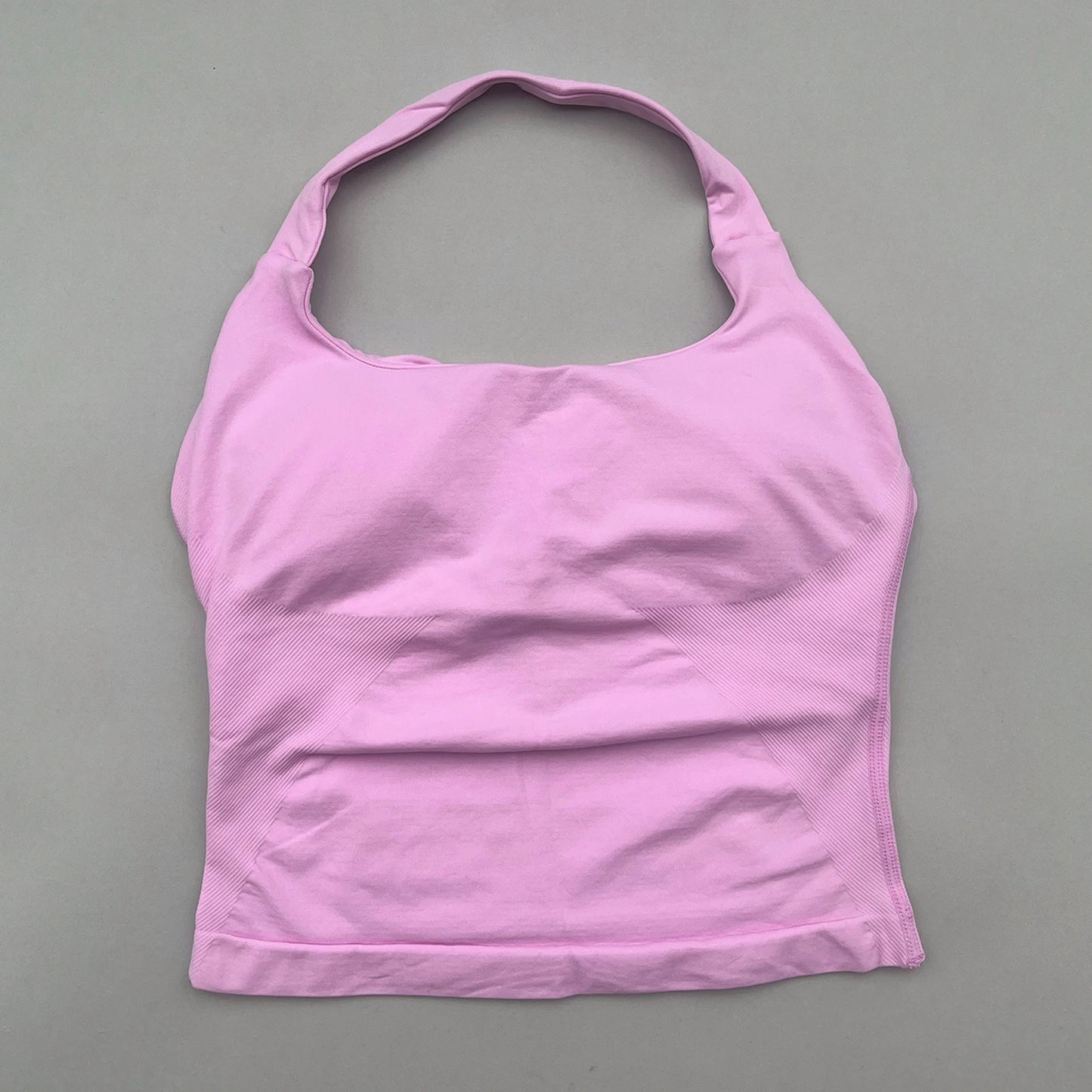 No Logo Womens Halter Top And Shorts Yoga Set Activewear