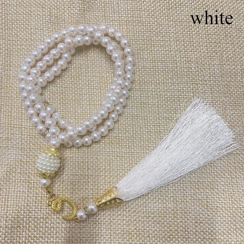 New 8 Cm 33 Black Gallstone Muslim Prayer Beads Unisex