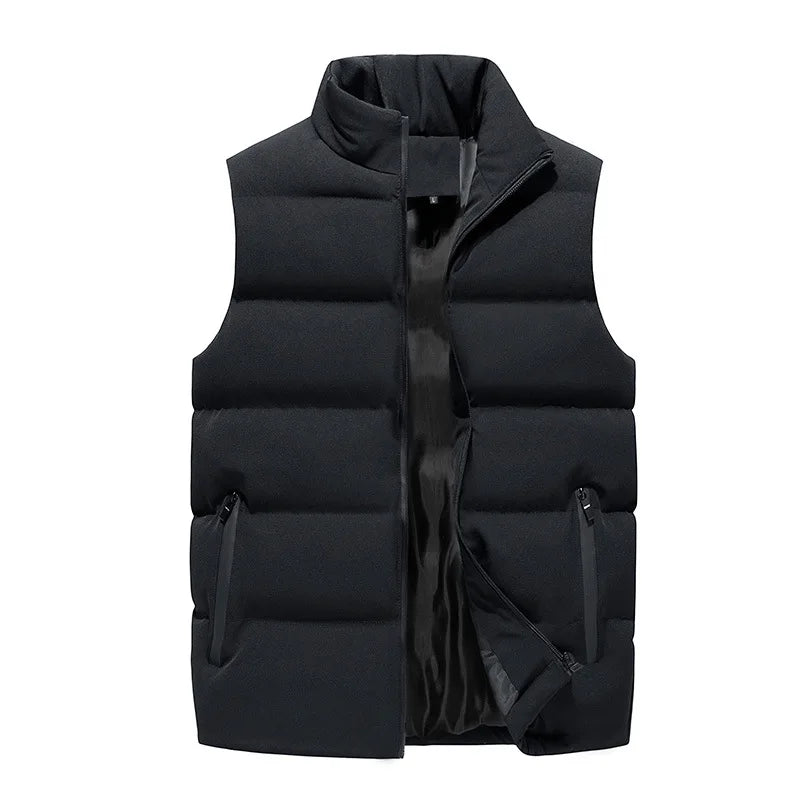 Soft Padded Mens Waistcoat Windproof Winter Vest Outer