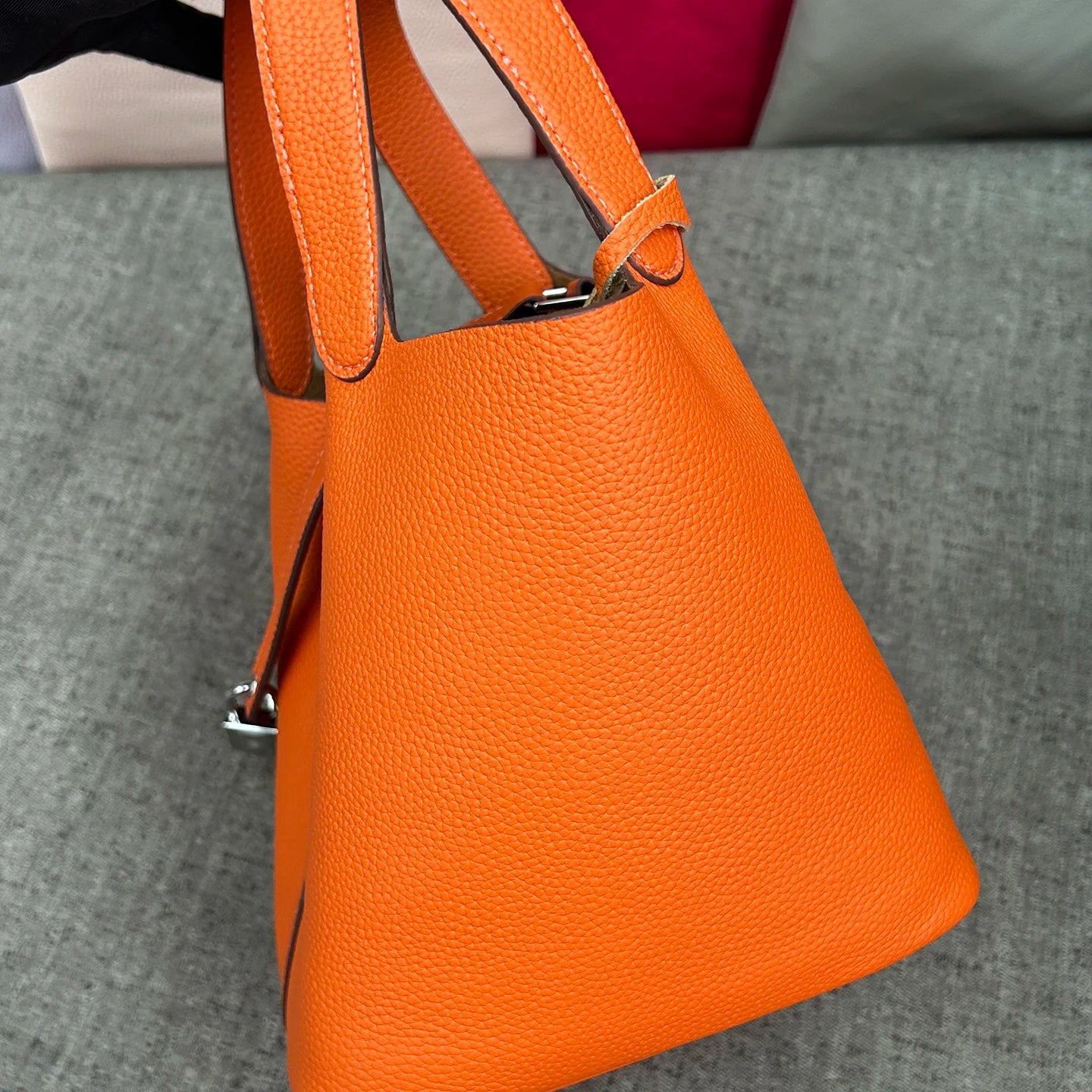 Mendy Mini Bucket Bag Women Genuine Leather Crossbody