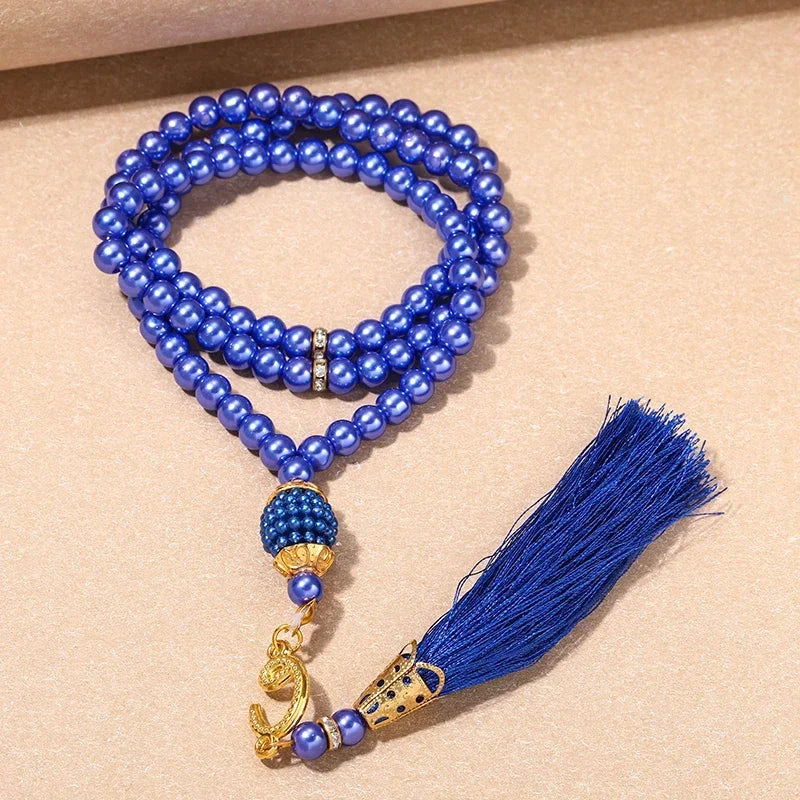 New 8 Cm 33 Black Gallstone Muslim Prayer Beads Unisex