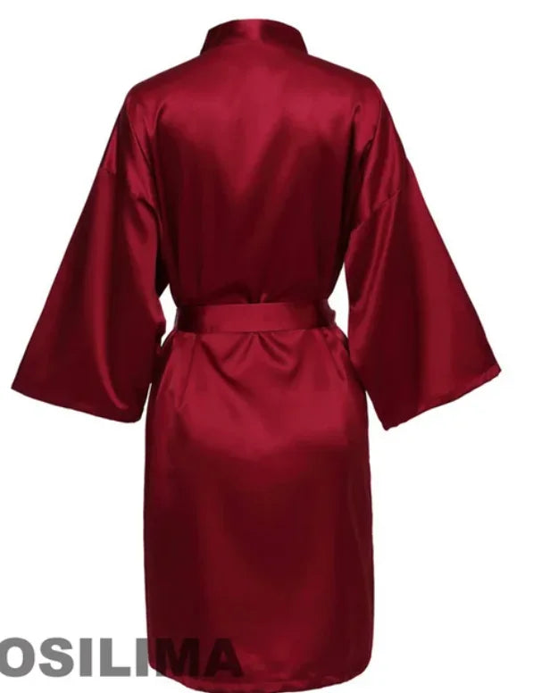 Wedding Party Bride Robe Kimono Satin Pajamas SP2000