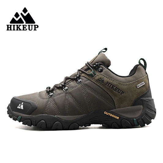 HikeUp Men Hiking Shoes Splashproof Outdoor Wear Resistant