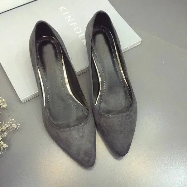 CEYANEAO Sexy Women Low Heel Pumps Slip On Spring Autumn