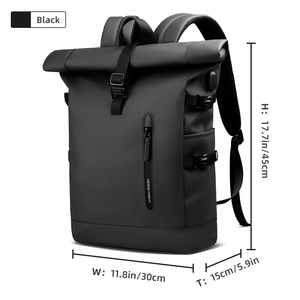 Expandable Travel Backpack For Men 15.6 Inch Laptop USB Port