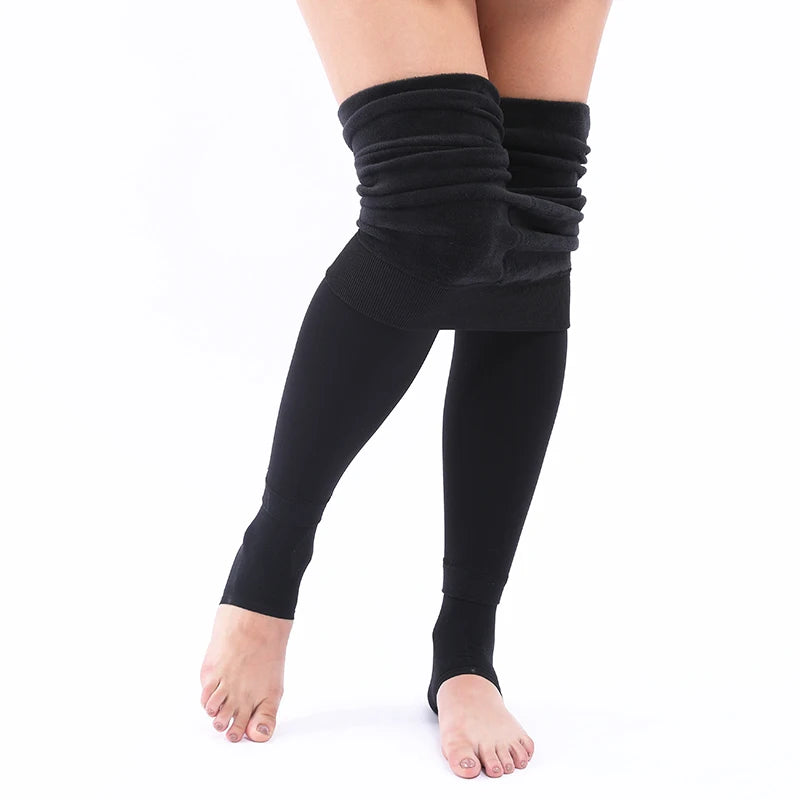 Winter Warm High Waist Leggings For Women Soft Compression