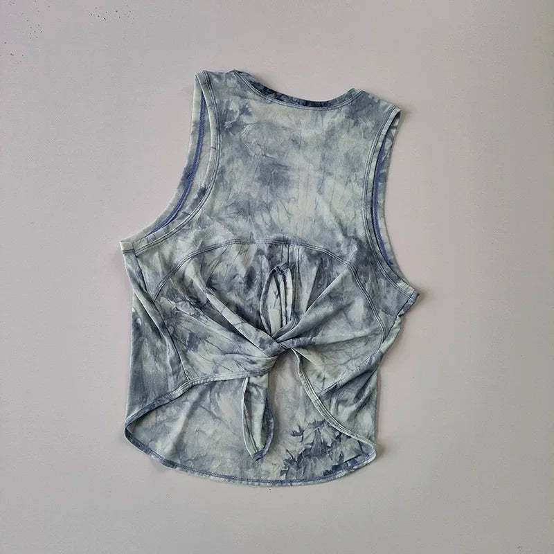 Womens Quick Dry Sports Vest Sleeveless Mesh Yoga Top