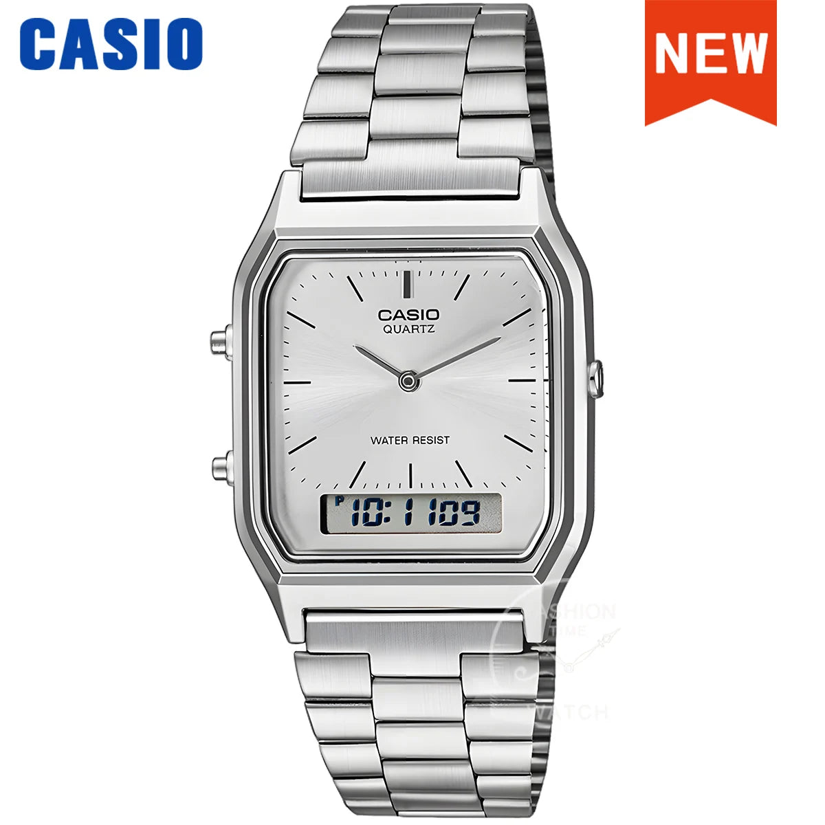 Casio Mens Dual Display Water Resistant Dial Quartz Watch