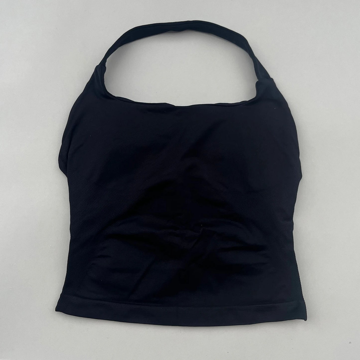 No Logo Womens Halter Top And Shorts Yoga Set Activewear