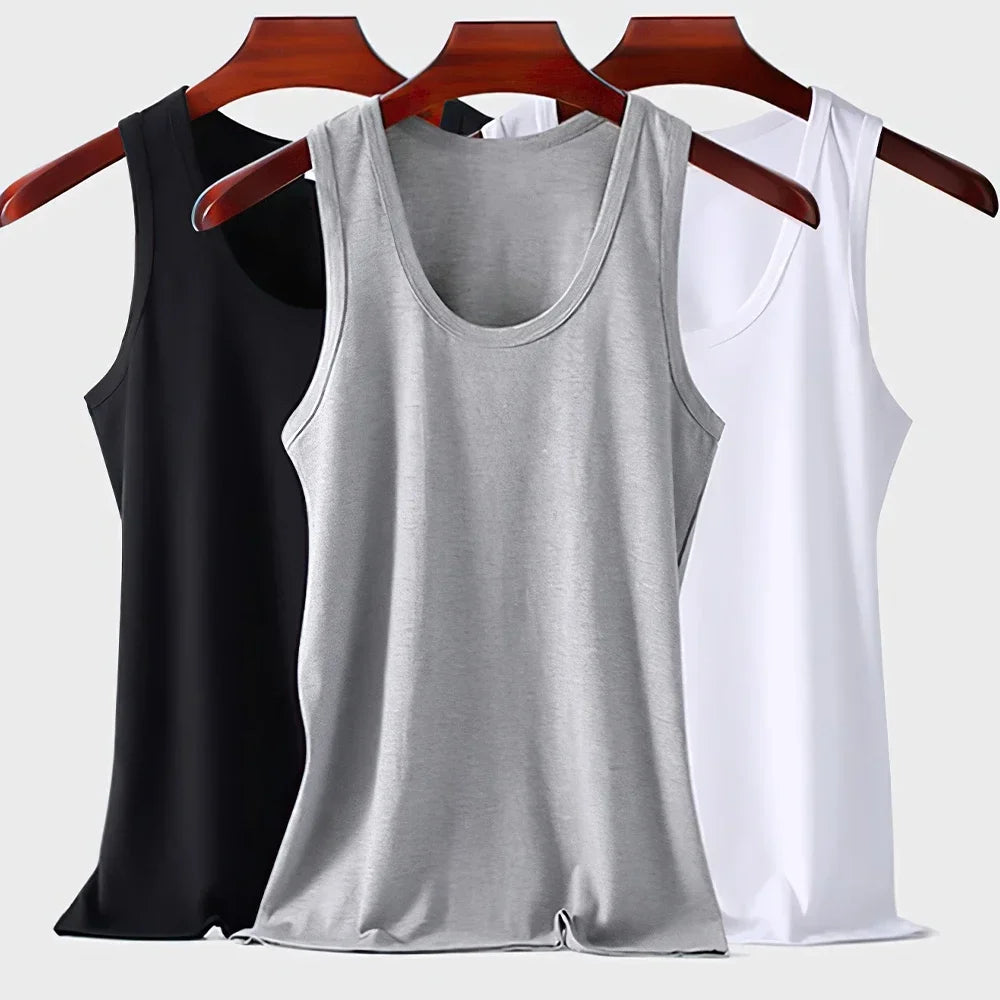 6 Pack Mens Cotton Athletic Tank Tops Breathable Wicking