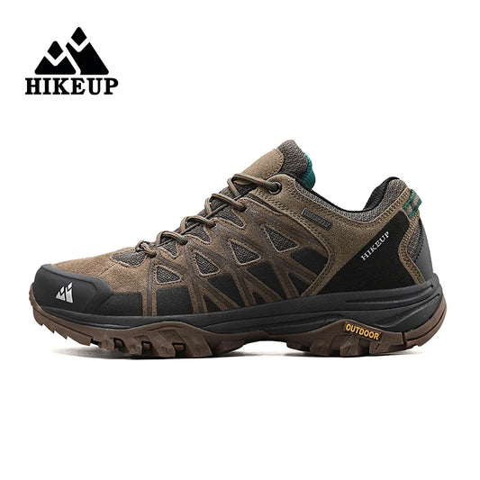 Mens Hiking Shoes Breathable Lace Up Trekking Outdoor