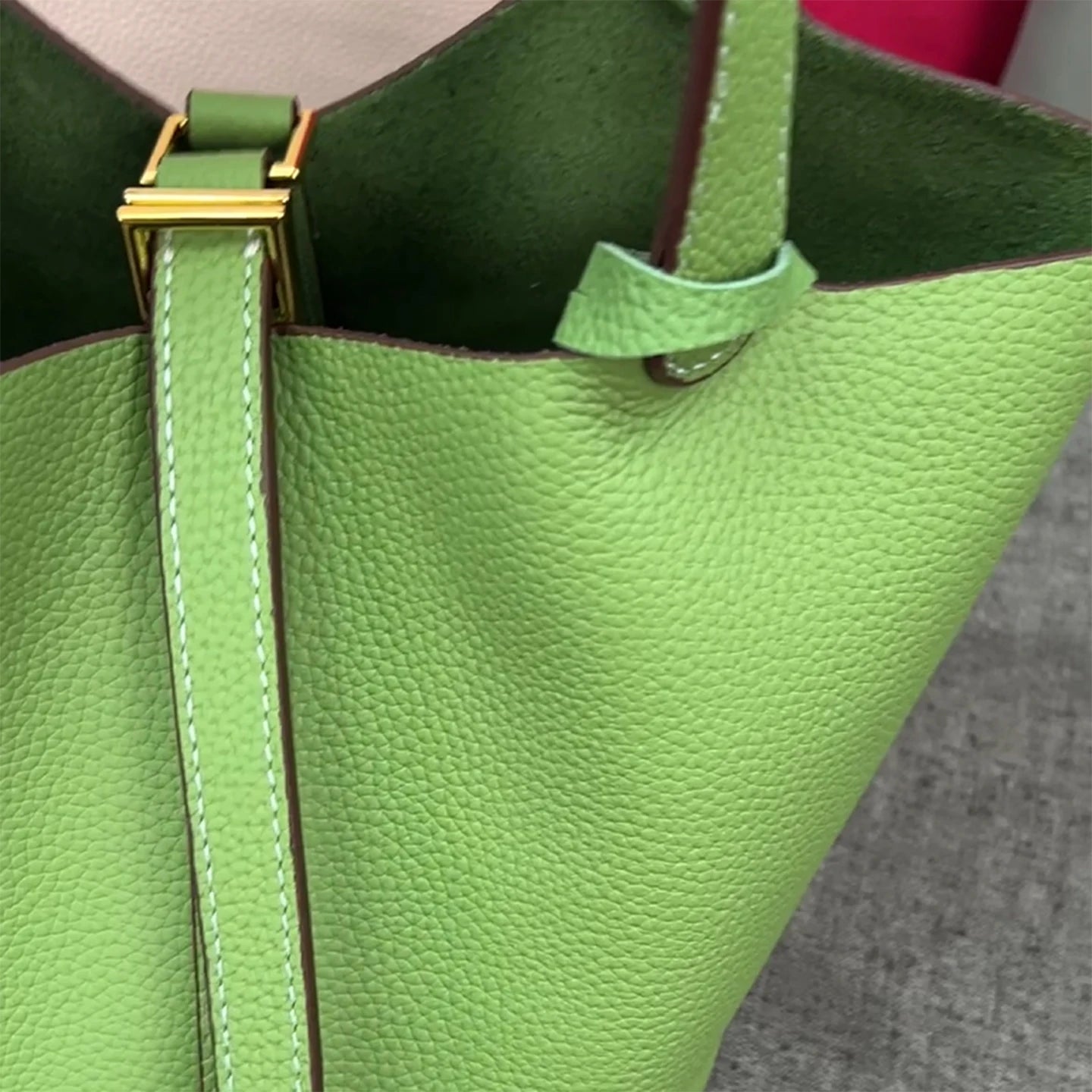 Mendy Mini Bucket Bag Women Genuine Leather Crossbody