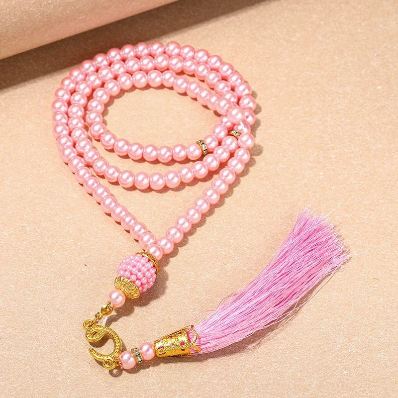 New 8 Cm 33 Black Gallstone Muslim Prayer Beads Unisex